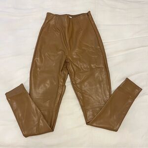 Abercrombie Curve Love Vegan Leather Skinny Legging